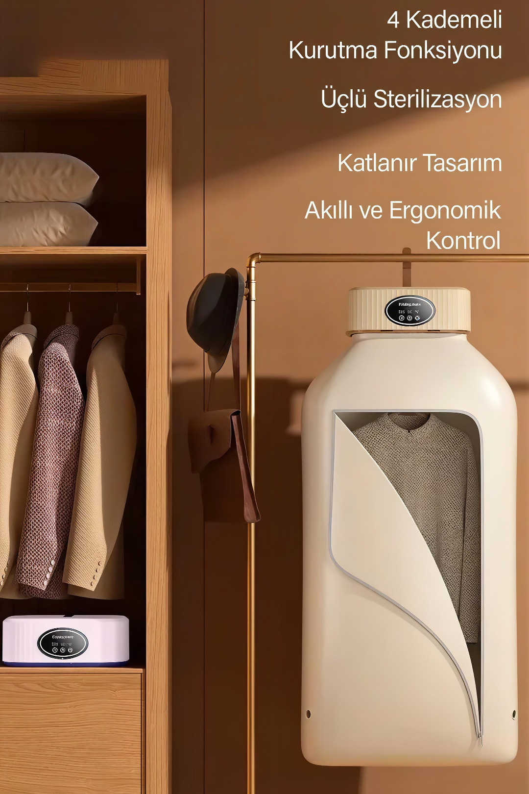 NuvixDry - Taşınabilir Katlanabilir Kurutma Makinesi